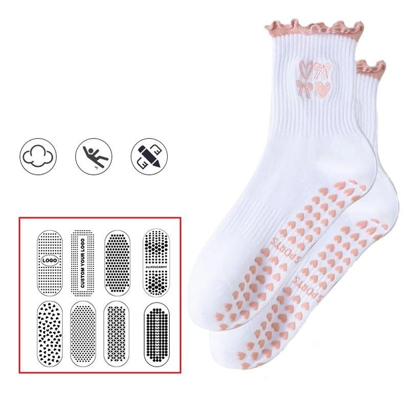 Embroidery Non-slip Socks